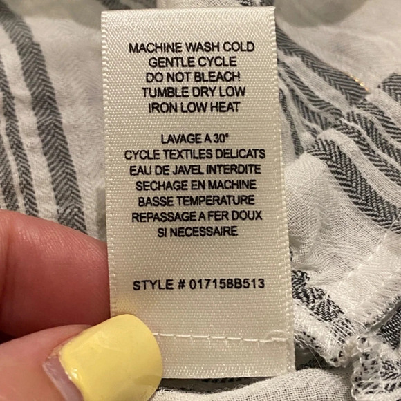 La Vie Rebecca Taylor Tank Top Tunic Tie Front 16706 - Picture 9 of 10